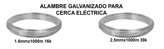 ALAMBRE GALVANIZADO PARA CERCA ELÉCTRICA